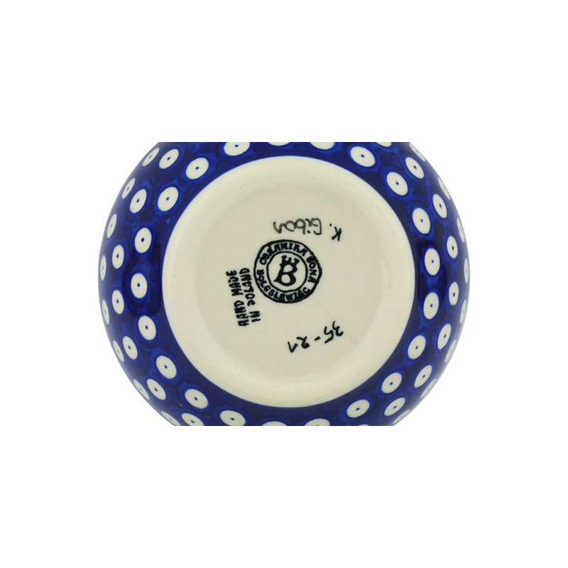 Polish Pottery Handmade Stoneware Rice Bowl