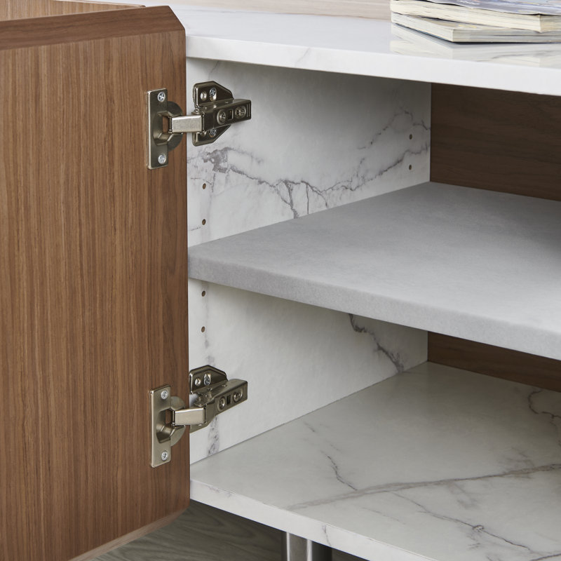Luxury 86" Modern Media Console for 90" TVs | Functional as a Stylish Sideboard | White Glove Delivery & Assembly