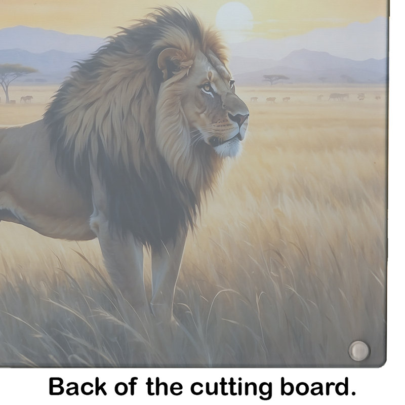Planche à découper en verre Lions at Dawn