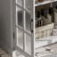 Meuble-lavabo moderne de 30 po avec lavabo en céramique, meuble-lavabo avec verre trempé et poignées, grand espace de rangement et structure en bois d'hévéa-126230205