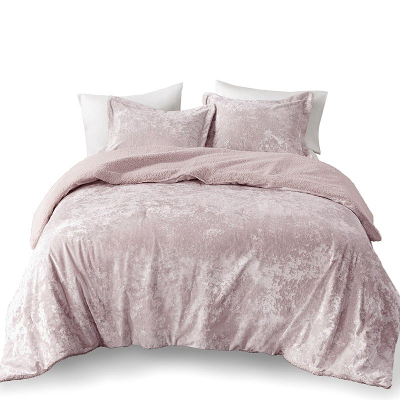 Édredon simple - velours froissé chaud et douillet avec lit simple / simple TG