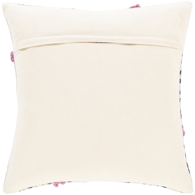 Phoebe Geometric Cotton Throw Pillow, Polyester/Polyfill, 18" x 18"
