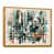 Toile avec cadre flottant or