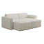 Berlare 2 - Piece Upholstered Corduroy Modular Sectional Sofa – Fully Compressed, No Assembly Required-2074165480