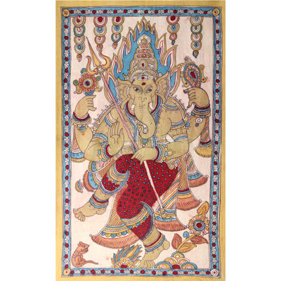 Danse Ganapati | Kalamkari, peinture sur coton