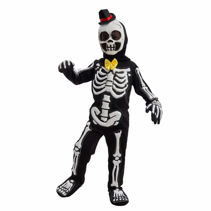 Glows in the Dark Skeleton Costume 3T, 3T