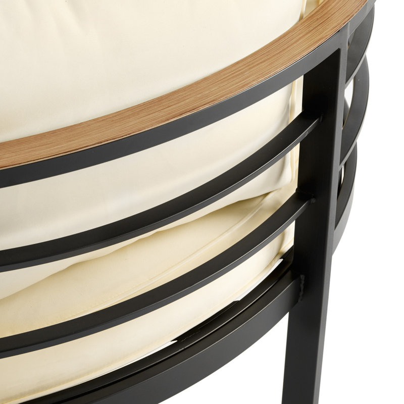 Ensemble de conversation modulaire avec coussins et ensembles de conversation pour la cour et le jardin, Beige