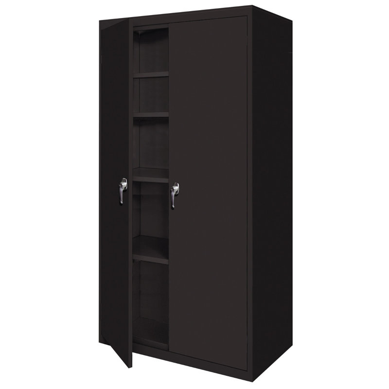 Dellbrook Single Storage Cabinet ( 66'' H x 36'' W x 18'' D), Black