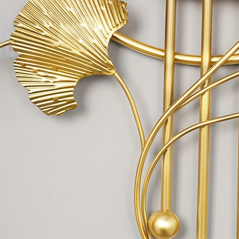 Modern Wall Clock ,large Gold Decorative Pendulum Clock For Living Room,silent Non Ticking,battery Operated Oversized Round Modern Wall Clock For Bedroom,farmhouse,office Wall Decor / 27.5*16.5 Inch