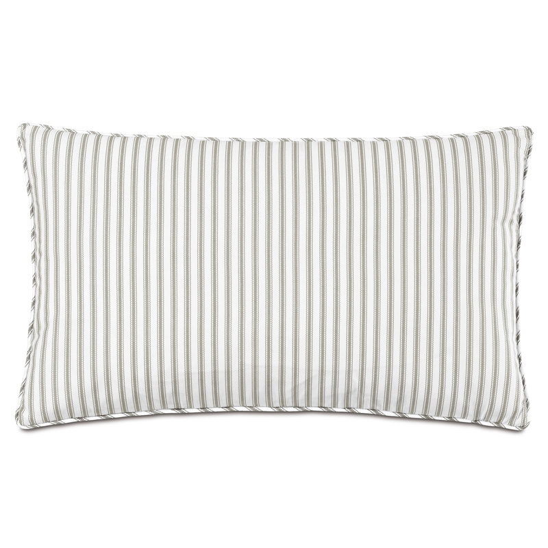 Blass Ticking Lumbar Pillow Cover & Insert, Fawn