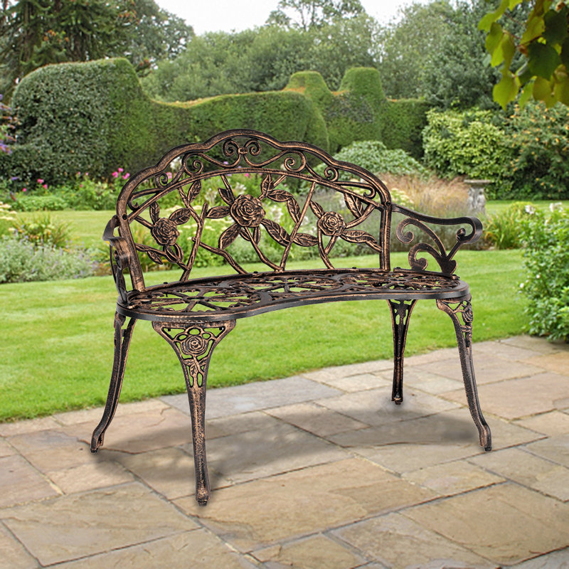 Banc d'extérieur en aluminium moulé Outopee