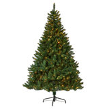 9Ft. North Carolina Spruce Artificial Christmas Tree With 750 Clear Lights And 1912 Bendable Branches