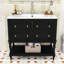 Ensemble de meuble-lavabo élégant en bois 36 po avec lavabo en céramique Chiharu-1121444073