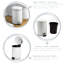 Harbour Housewares 3L Round Bathroom Pedal Bin-2005969748