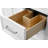 Tiosha 60'' Single Bathroom Vanity in White with Engineered Stone Top