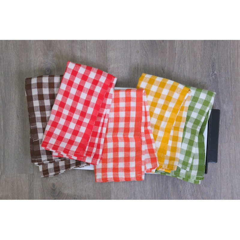Alessandro Linen Square Napkins, Clementine