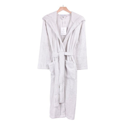 100% Cotton Mid-Calf Bathrobe with Pockets