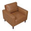 Chaise rembourrée en similicuir de style moderne-2128951225