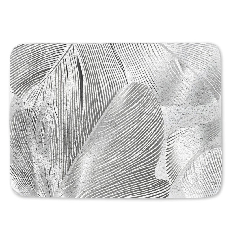 Kyna Microfiber / Microsuede Bath Mat, Single - 24" L x 17" W