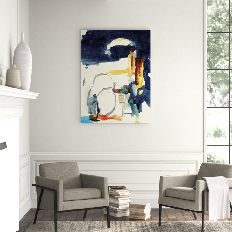 Village Map Painting by Sara Brown, 54" H x 40" W x 1.5" D, Glass Coat