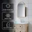 Armoire de rangement 24 po x H 36 po en métal avec miroir-385259061