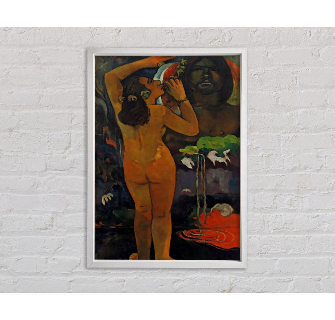 Gauguin Der Mond und die Erde - Einzelner Bilderrahmen Kunstdrucke auf Leinwand