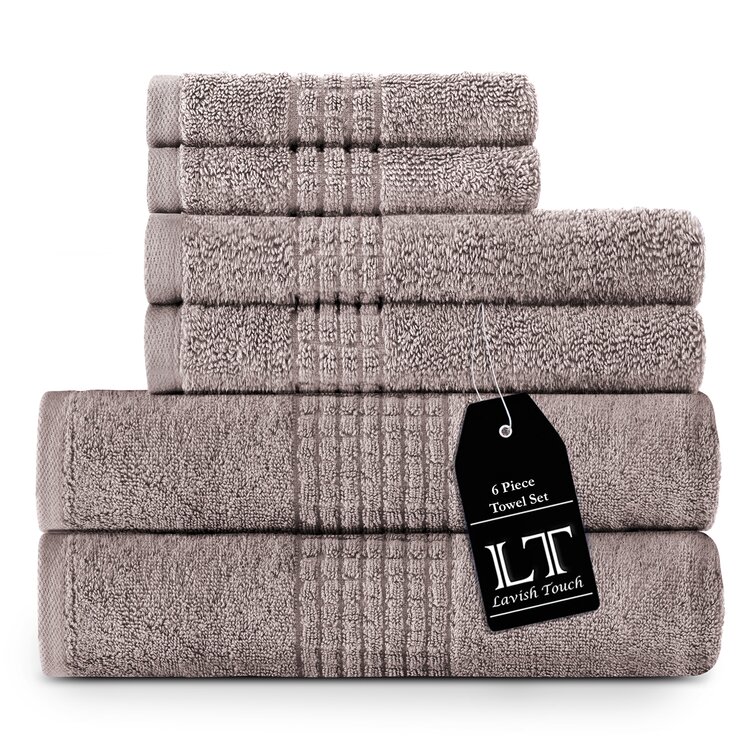 Barnum Turkish Cotton Luxury Thick and Plush Family Towel Set of 8 - Large  Bath Towels