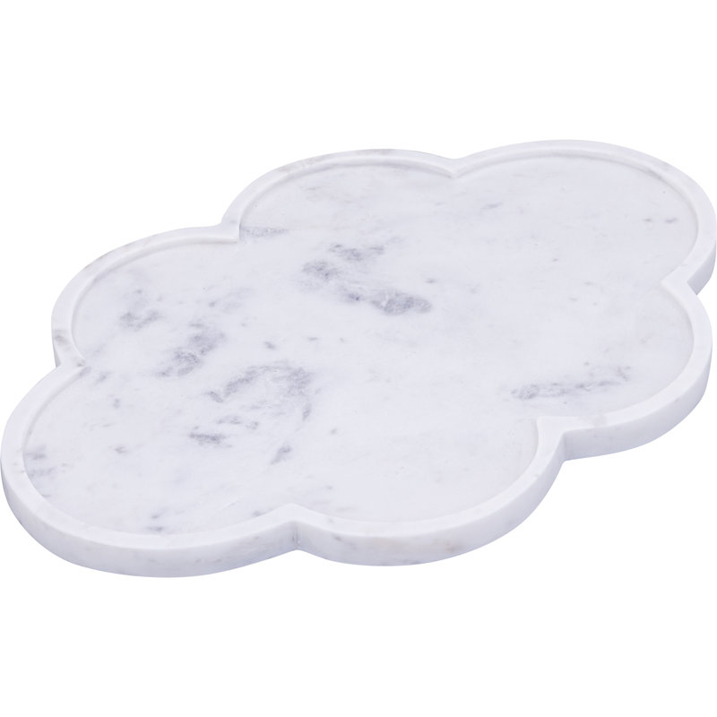 Rimini Marble Tray, White