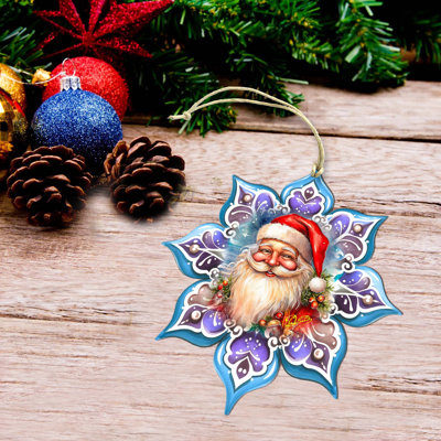 Grand ornement en bois décorations de Noël