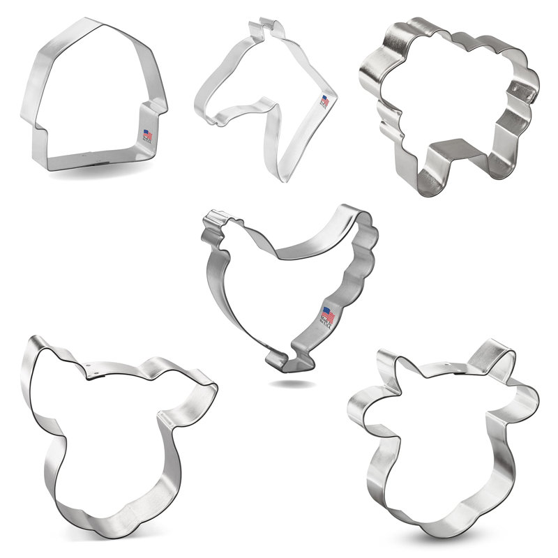 CookieCutter.com 6 -Piece Non-Stick Cookie Cutter