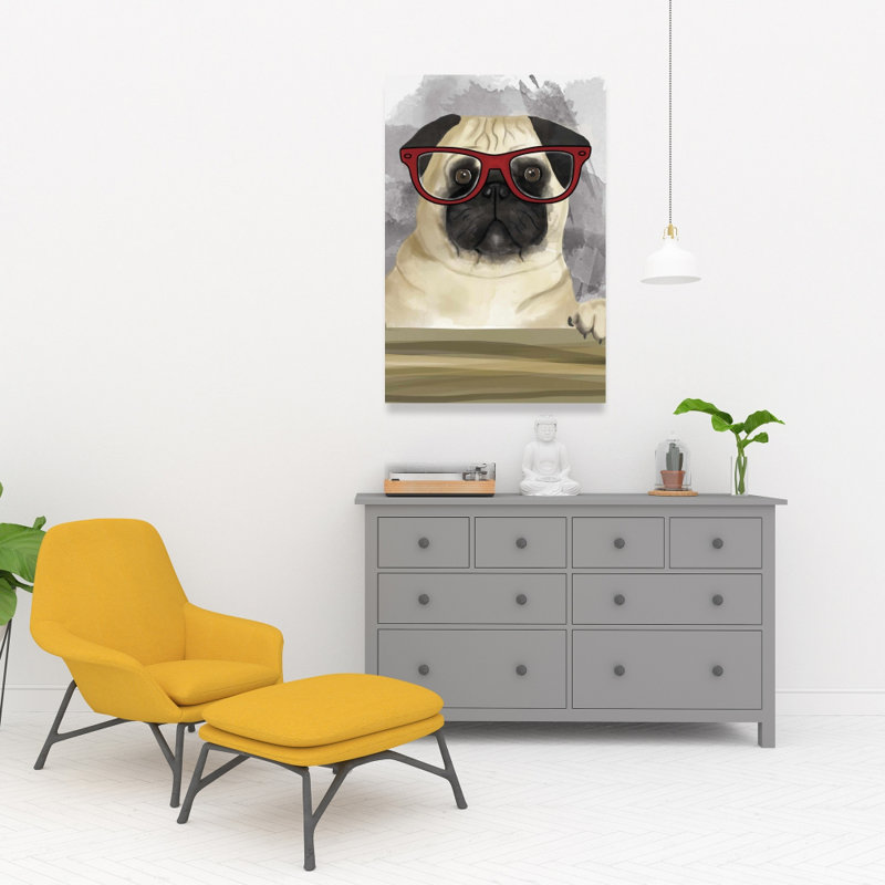 Geek carlin - Toile illustrative pour animaux décorative