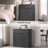 Cesiro 34.6" Wide Storage Sideboard with Drawer and Height-Adjustable Cabinet-813408170-835054324
