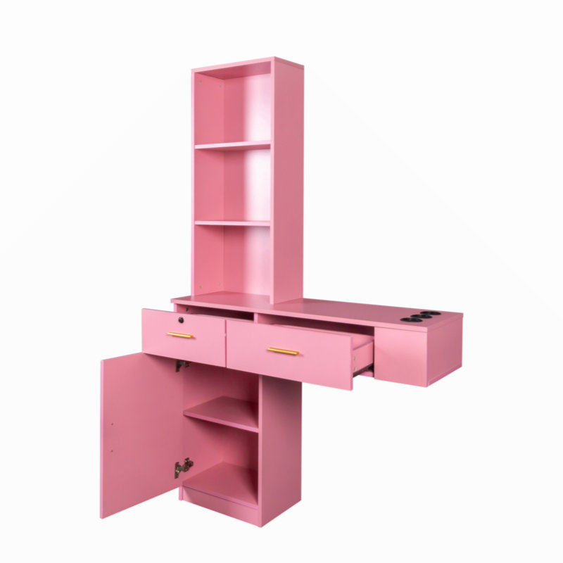 Harun Unfinished TV Stand for TVs up to 50", Pink