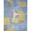 Wool Abstract Area Rug in Yellow/Gray/Brown-1547184277