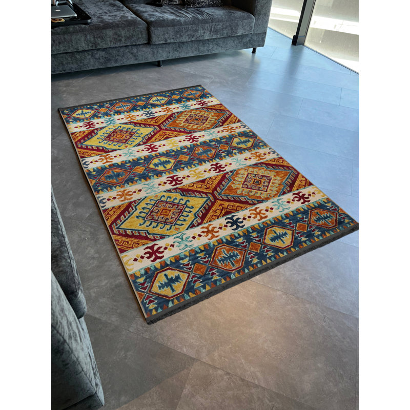 Tapis intérieur / extérieur Ruaridh, Rectangle 4 pi 11 po x 7 pi 7 po
