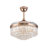 42Inch Modern Crystal Ceiling Fan LED Light With Remote Control-466582994