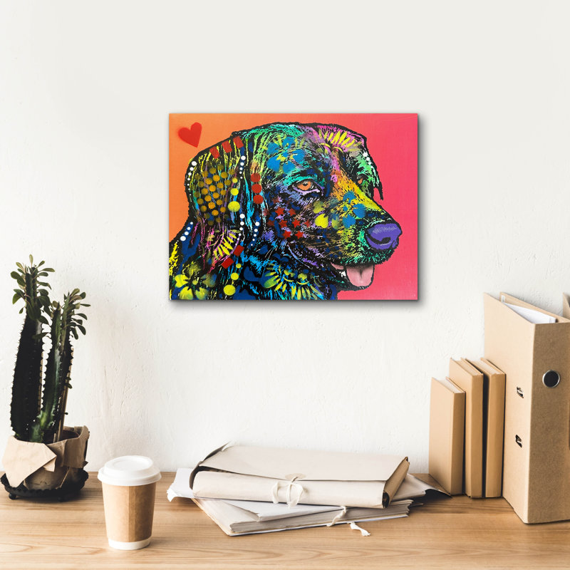 Art mural sur toile «Loves» par Dean Russo, H 12 po x l 16 po x P 0,75 po