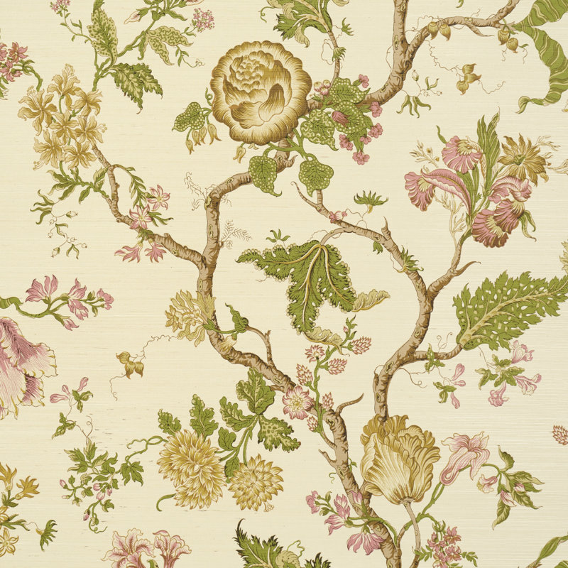 Josephine Sisal Wallpaper, Yellow