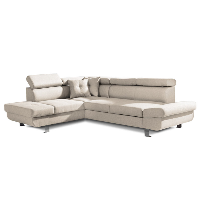5 Seater Sofa Bed, Left Hand Facing, Beige