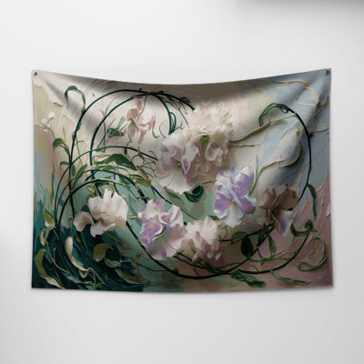 Tapisserie murale «Botanical Sweet Pea»