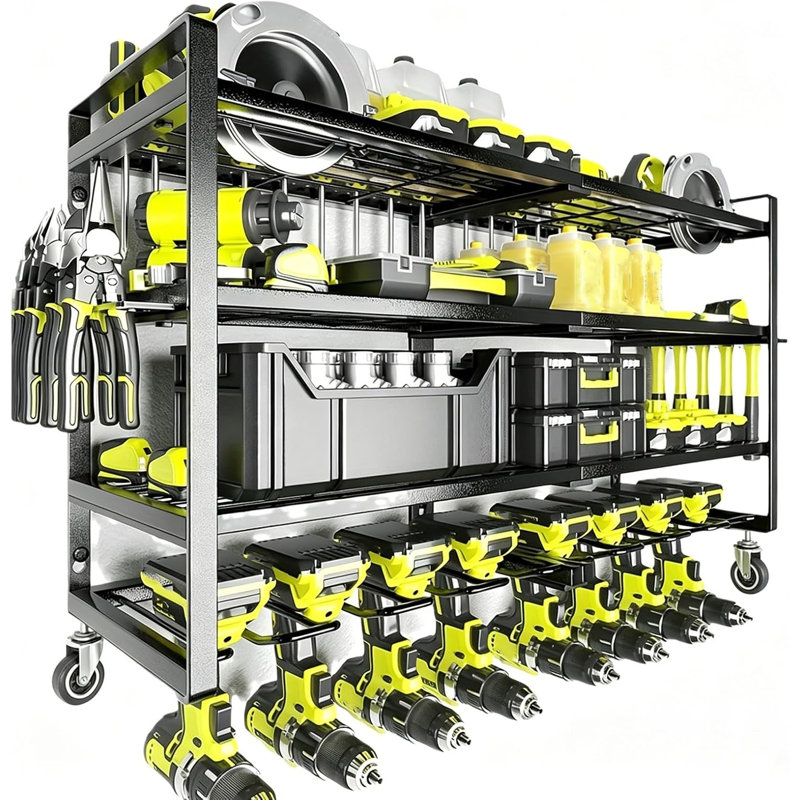 Wall Mount Tool Storage Rack