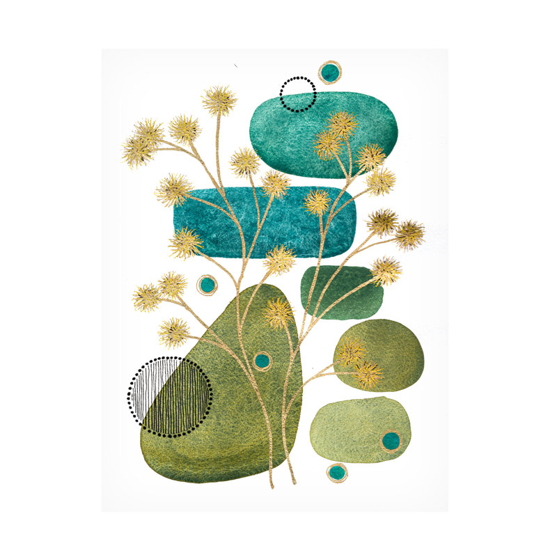 Art sur toile, "Jocelyn Benford Aspirations", H 19 po x l 14 po