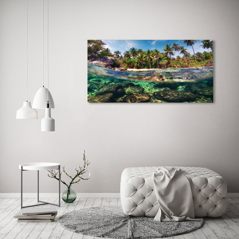 Tropical Beach - Wrapped Canvas Print