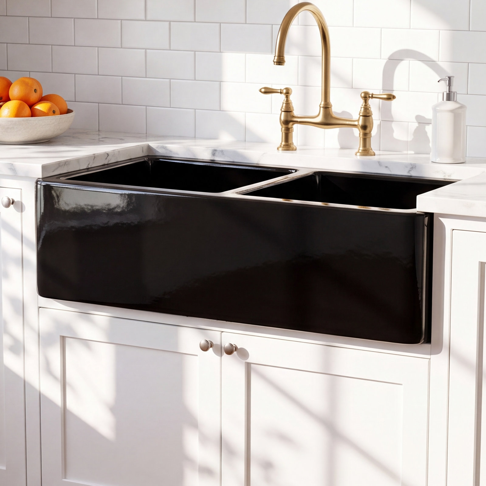 Vineyard 33" Double Basin Farmhouse Sink
