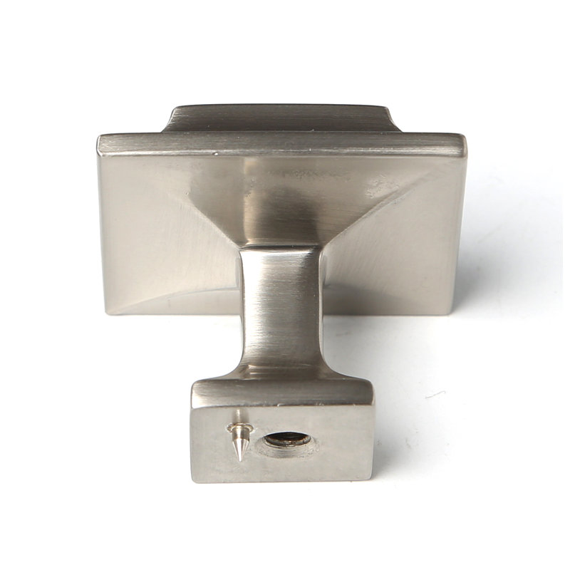 Millenium Square Knob, 1.25" H x 1.25" W x 1" D, Satin Nickel