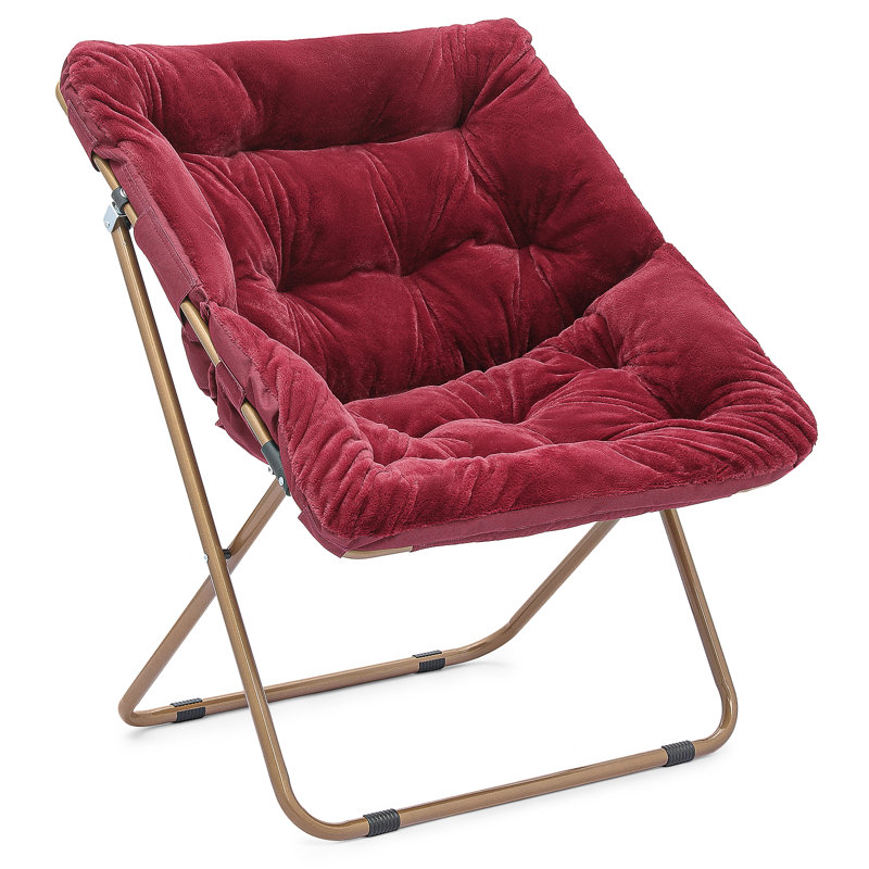 Fauteuil d'appoint douillet capitonné et rembourré avec cadre en métal doré pour le salon, Non
