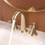 Robinet de salle de bain surdimensionné à 2 poignées, 3 trous, avec bonde escamotable et 2 conduites d'alimentation en eau-126707675