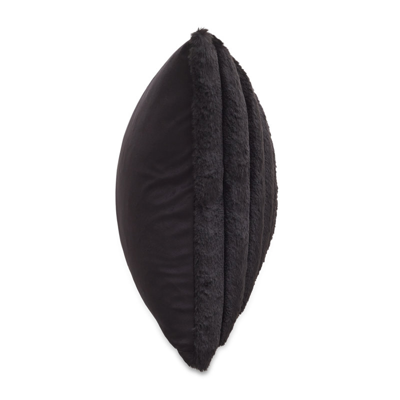 Square Pillow Cover & Insert, Black