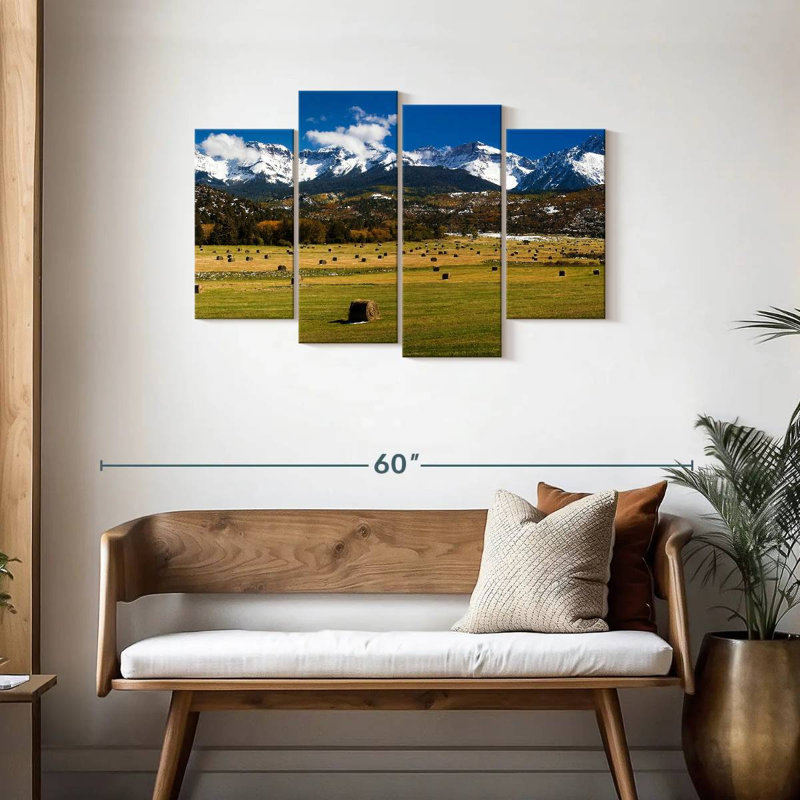 Champ de balles de foin Alvord, H 27 po x l 43 po