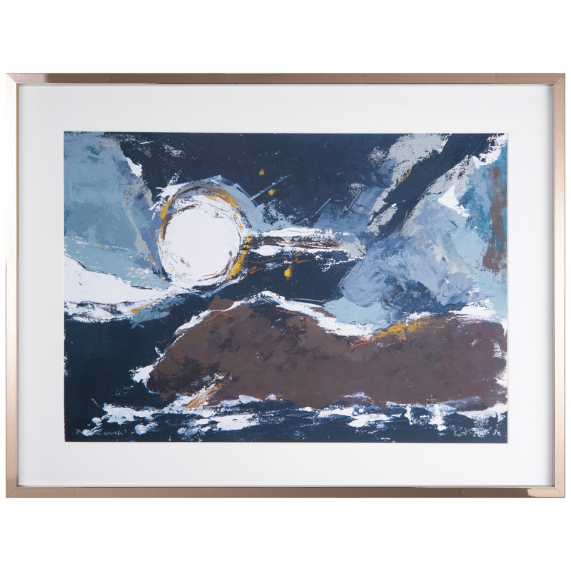 «Near Earth» par J.Johns - Peinture encadrée